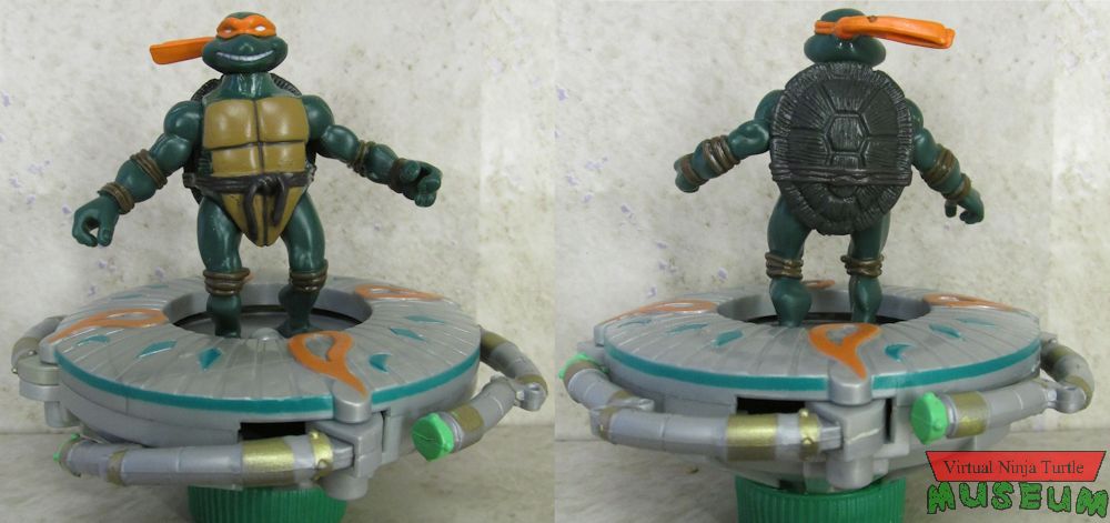 Turbo Bashers Michelangelo front and back