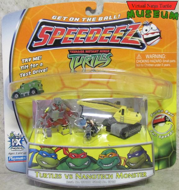  Speedeez Turtles VS nanotech Monster set card front