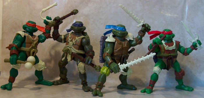 Paleo Patrol Turtles armed