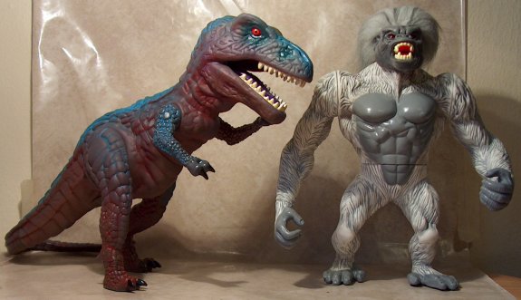 Yeti and T-rex