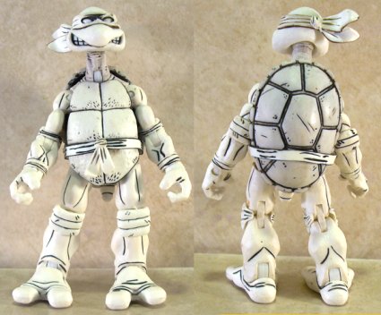 Michaelangelo front and back