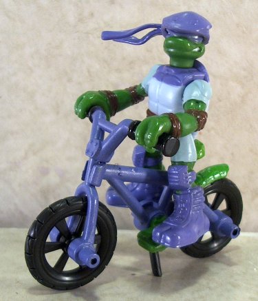 Donatello on bicycle