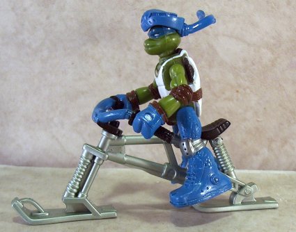 Leonardo on snowbike 2