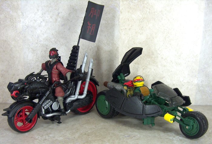 Dragon Chopper and Ninja Stealth Bike