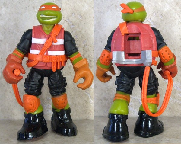 Ooze Chuckin' Mikey front and back