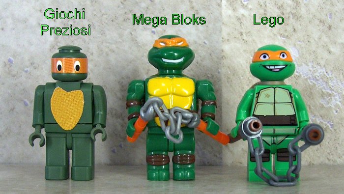 Michelangelo brick figures