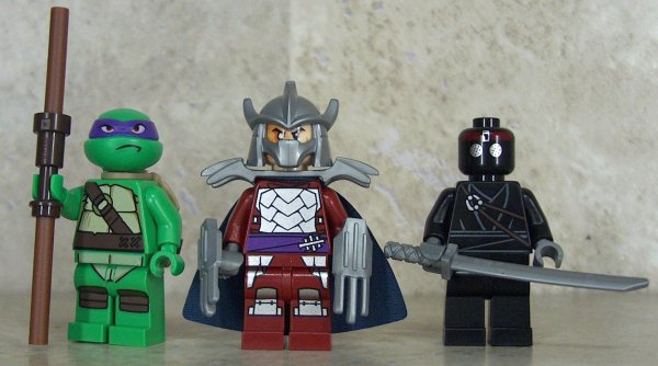 Donatello, Shredder & Foot Ninja