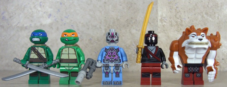Leo, Mike, Kraang, Foot Soldier and Dogpound