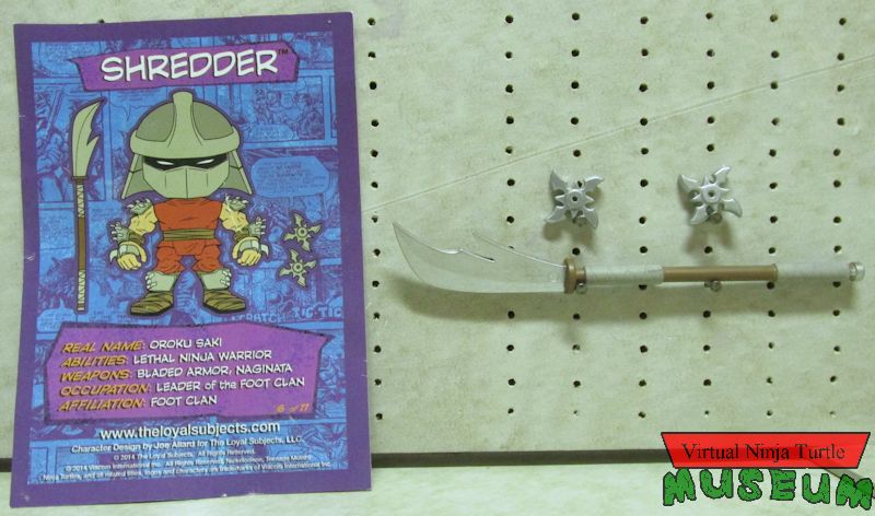 Shredder's accessories