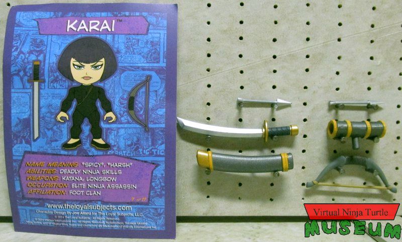 Karai's accessories