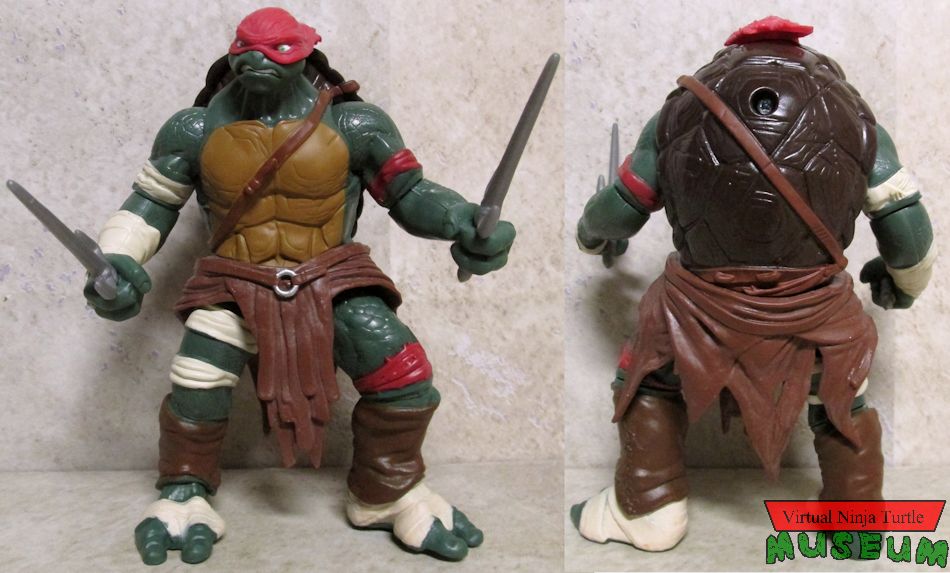 Combat Warrior Raphael front and back