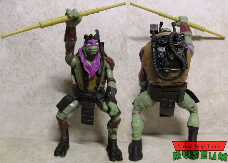 Combat Warrior Donatello front and back