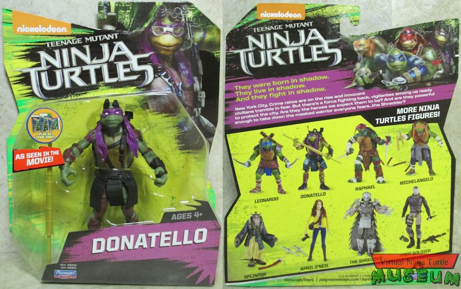 2015 card with Team TMNT sticker front and back