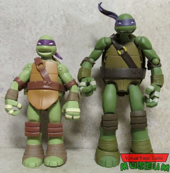 Battle Shell Donatello and Revoltech Donatello