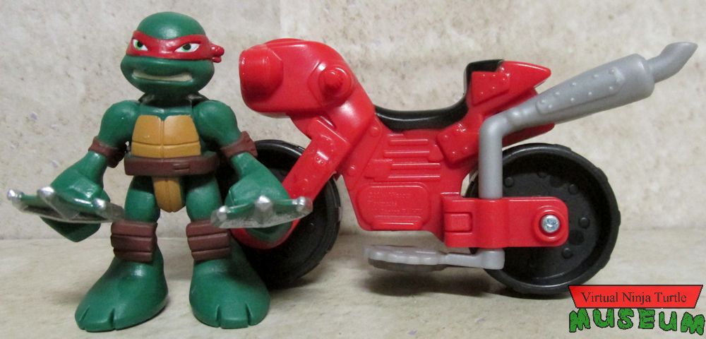 Raph with minibike