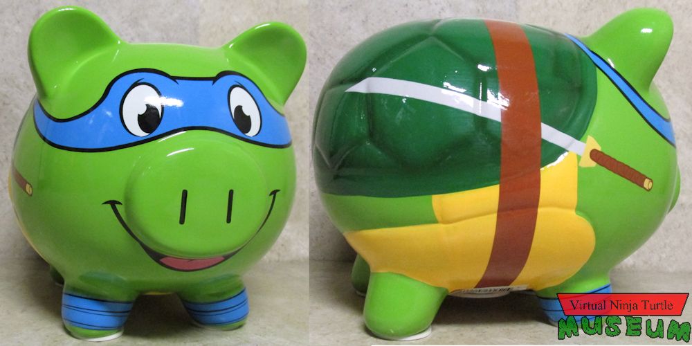 Piggy Leonardo Bank front and back