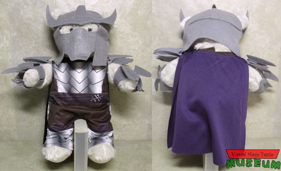 Shredder Outfit front and back