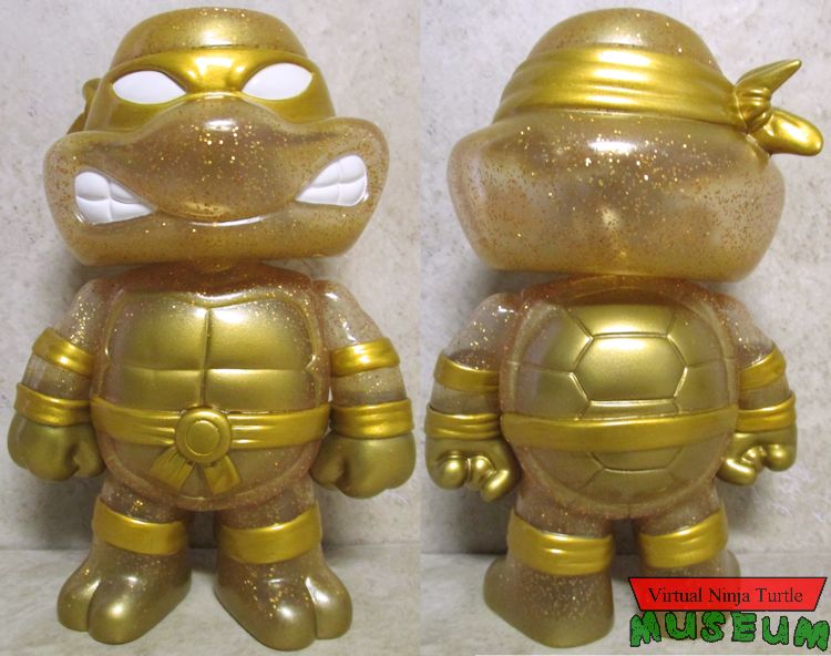 Hikari Gold Glitter Turtle front and back
