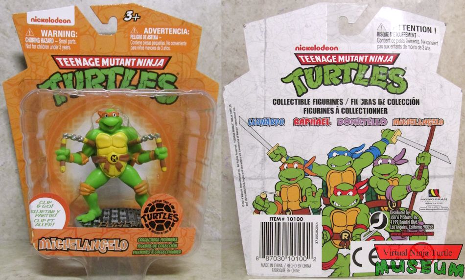 Michelangelo Figurine MOC front and back