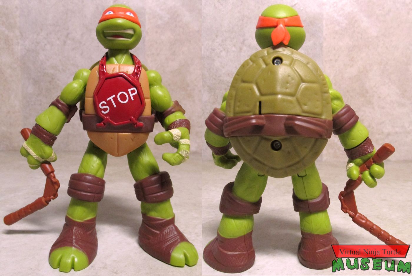 Hand-To-Hand Fighters Michelangelo front and back