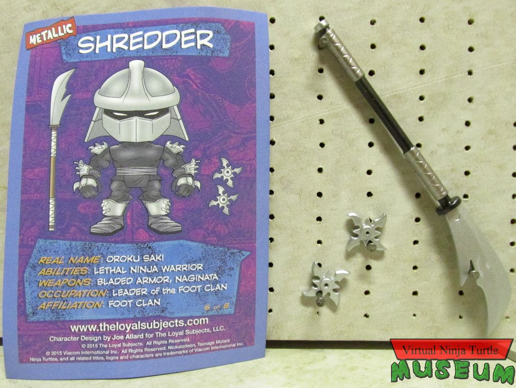 Shredder's accessories