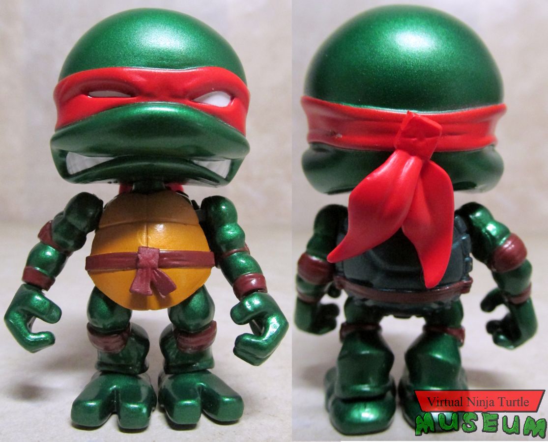 Metallic Raphael front and back