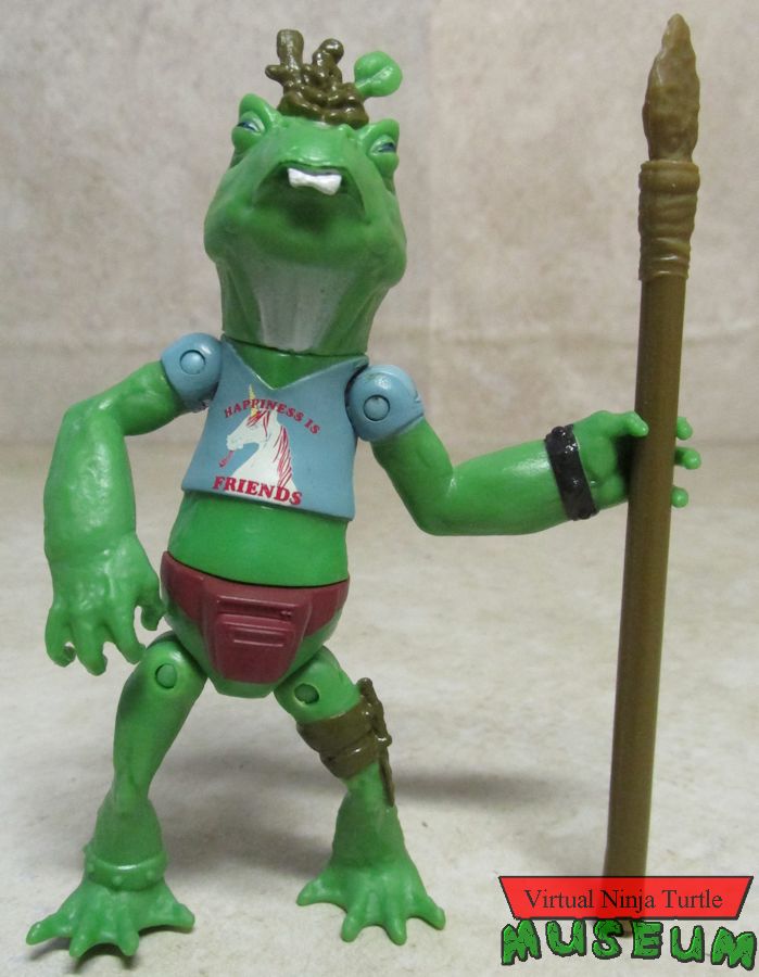 Napoleon Bonafrog with spear