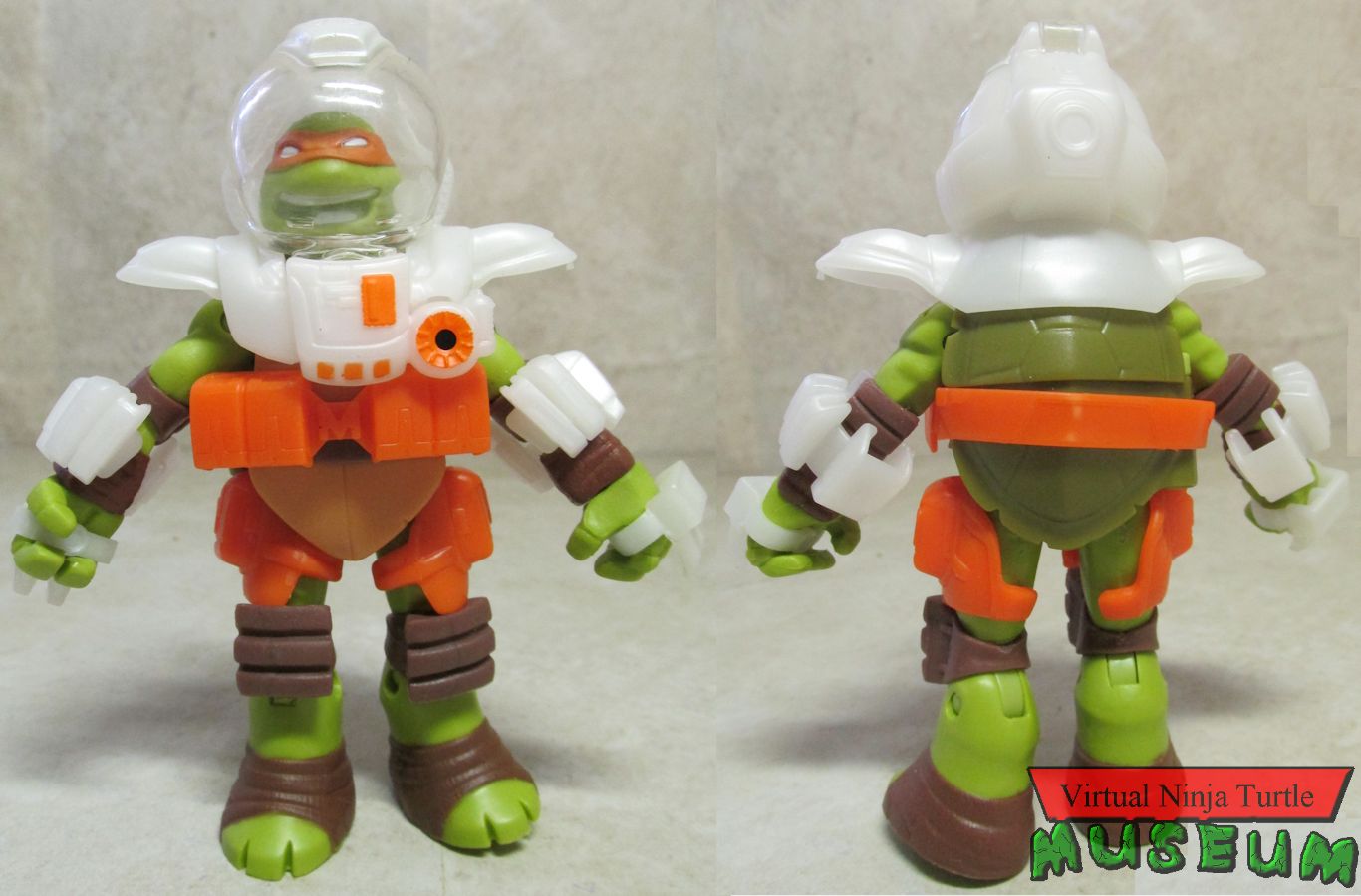 Dimension X Michelangelo front and back