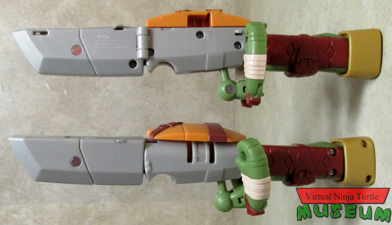 Ninja Turtle into Weapon Leonardo's weapon form