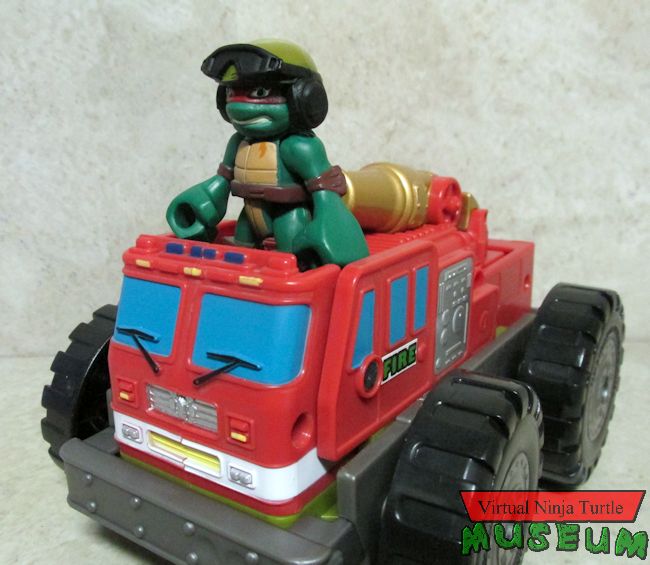 Raphael in fire truck