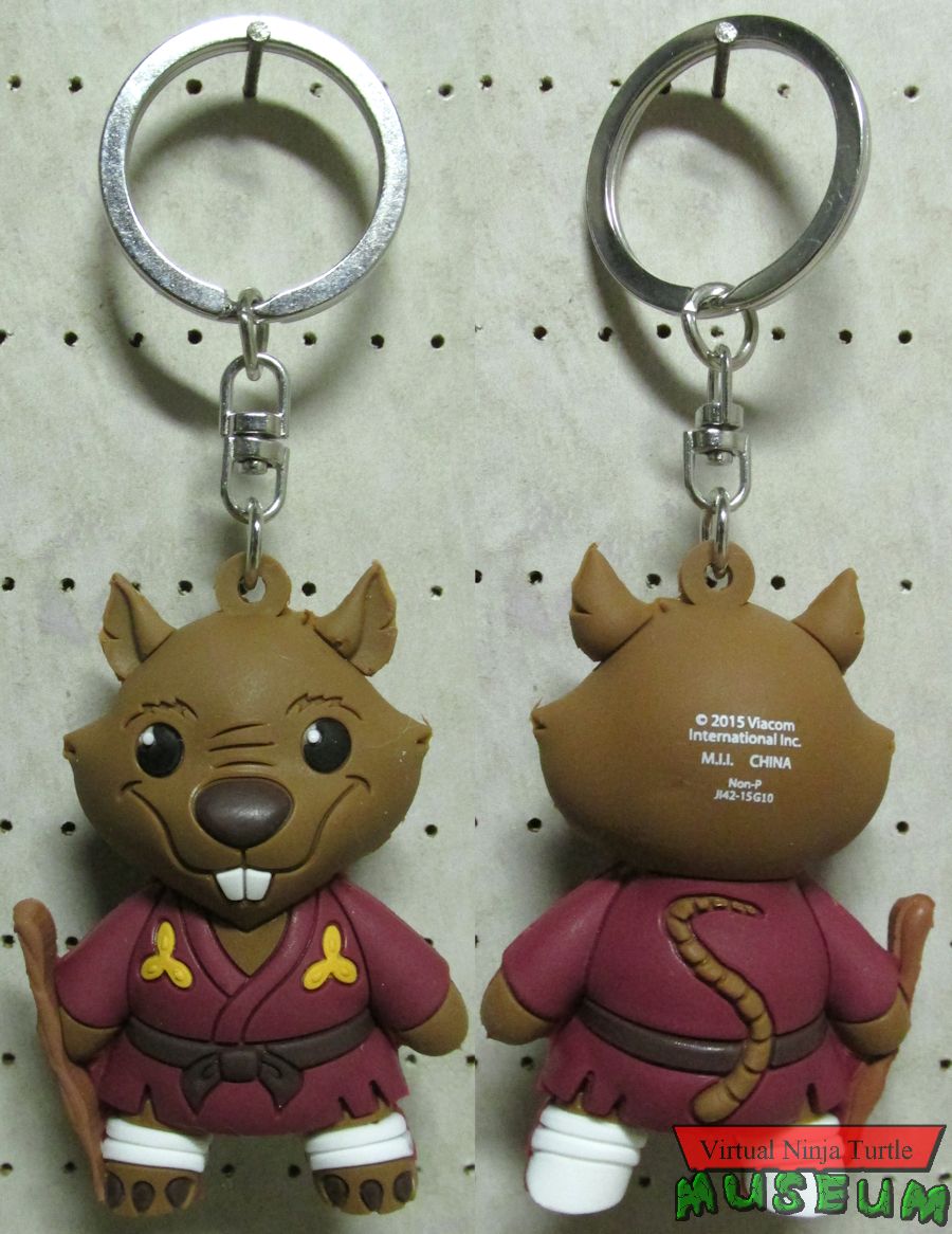 Monogram Splinter Keyring front and back