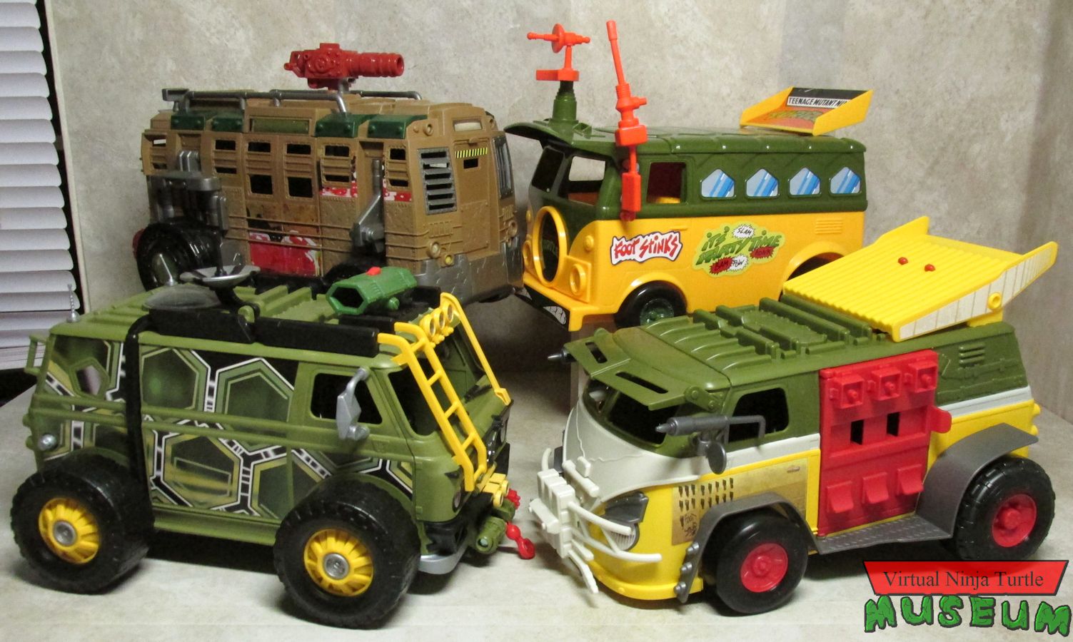 Party Wagon, Assault Van, Shellraiser and Turtle Van