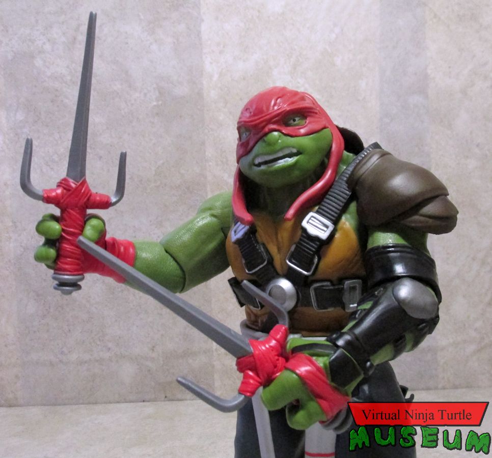 Raphael holding sais