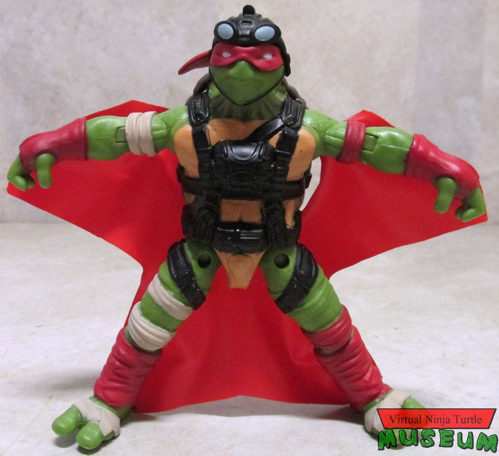 Raphael in Wingsuit with limbs extended