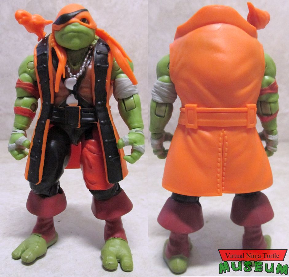 Michelangelo in Pirate Costume front and back