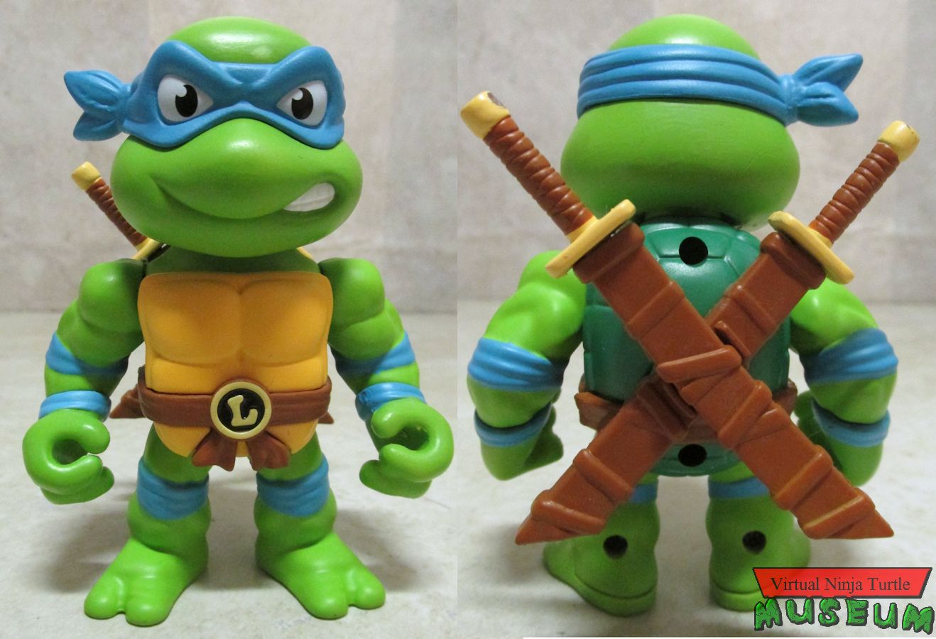 four inch Leonardo front and back