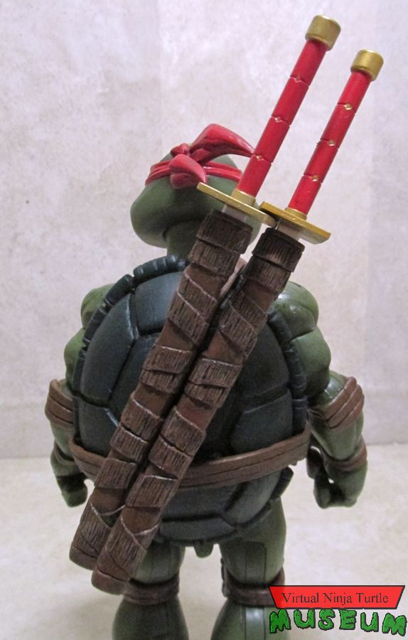 Leonardo with swords on back