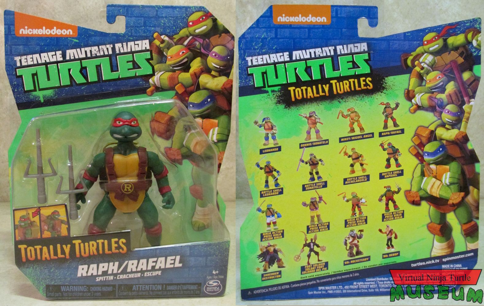 Totally Turtles Spinmaster card front and back