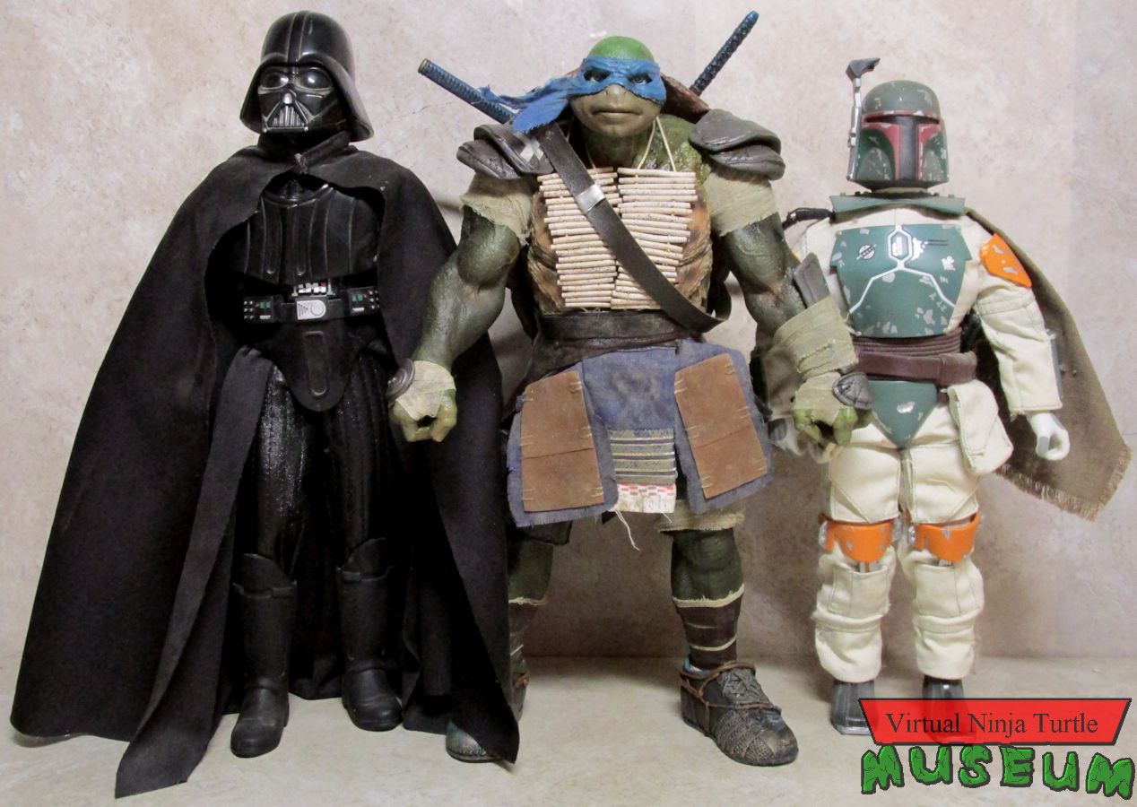 Leonardo with Darth Vader & Boba Fett