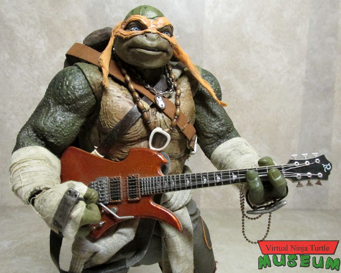 Threezero Michelangelo with Resaurus Pickups guitar