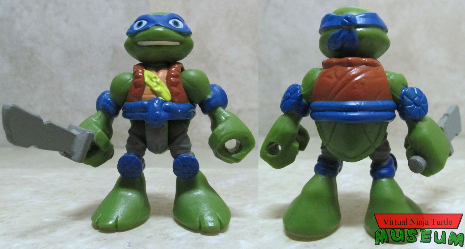 Leonardo front and back