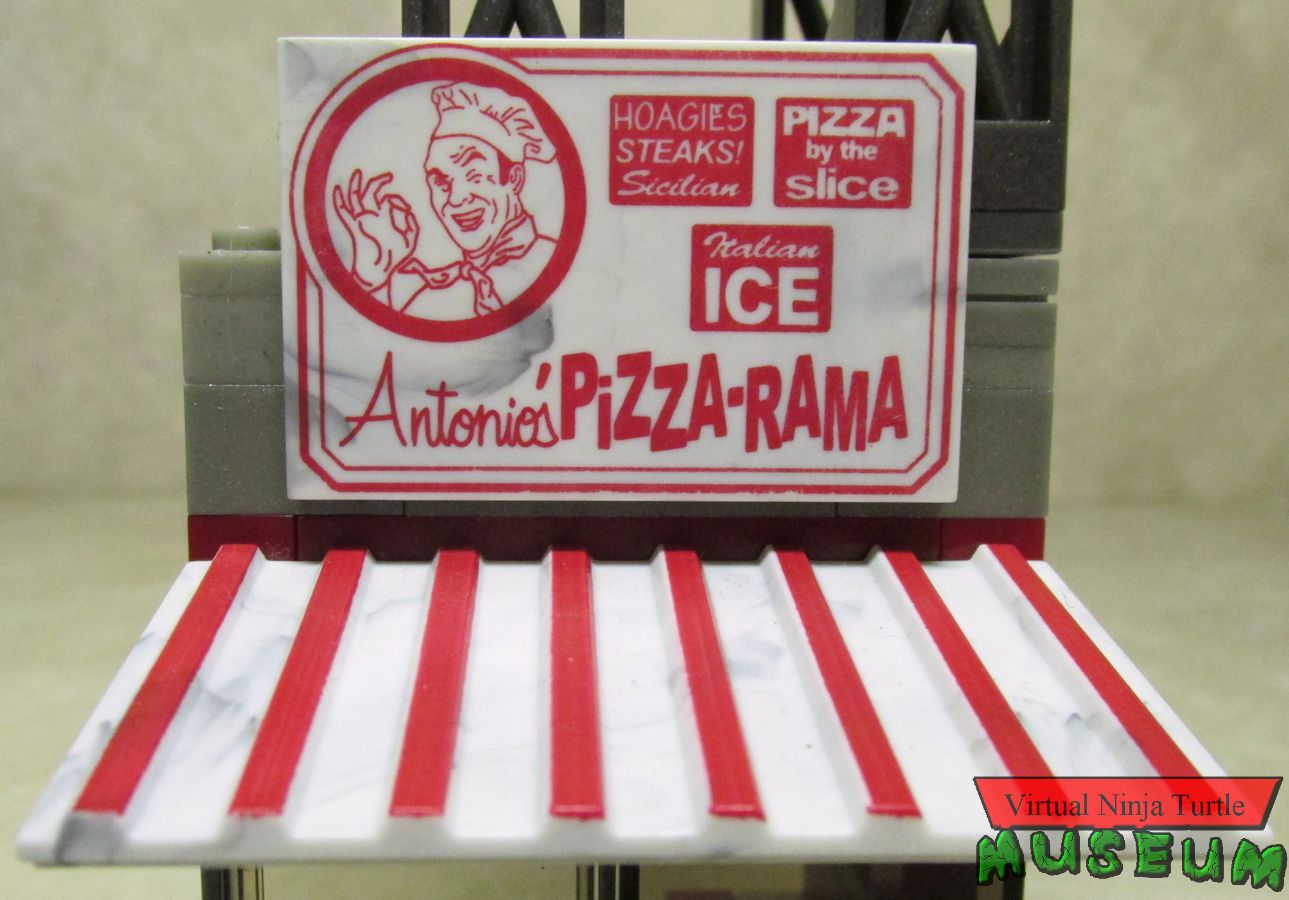 Pizzeria signage