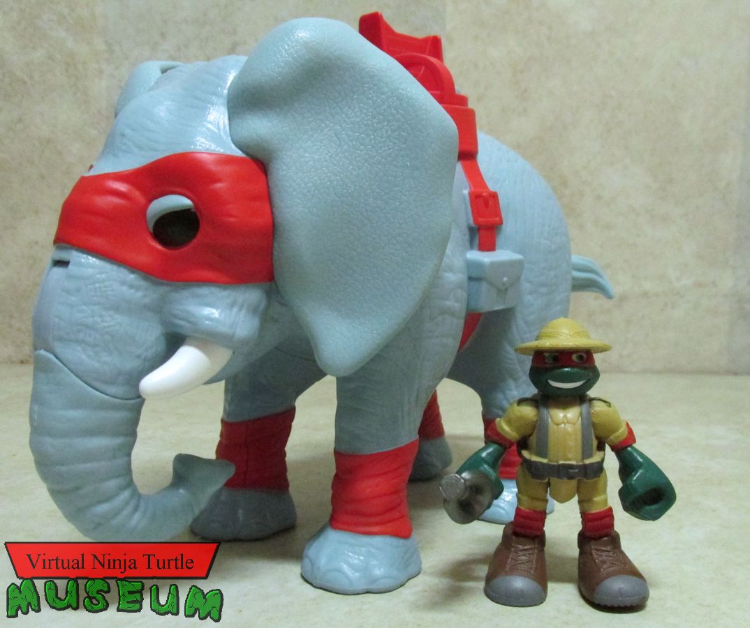 Raph with elephant