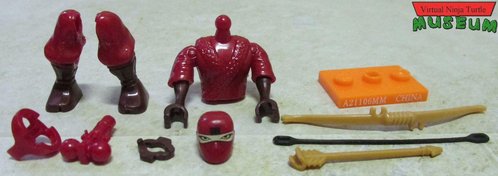 Red Ninja blind bag parts