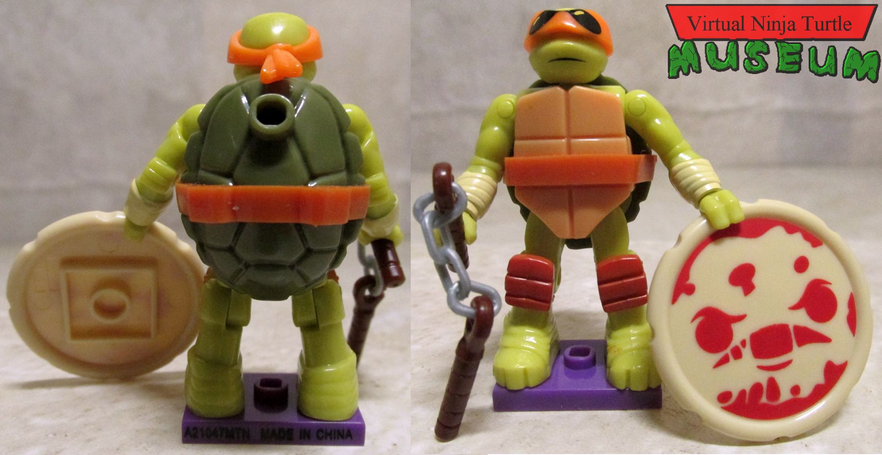Mutant Pizza Michelangelo front and back