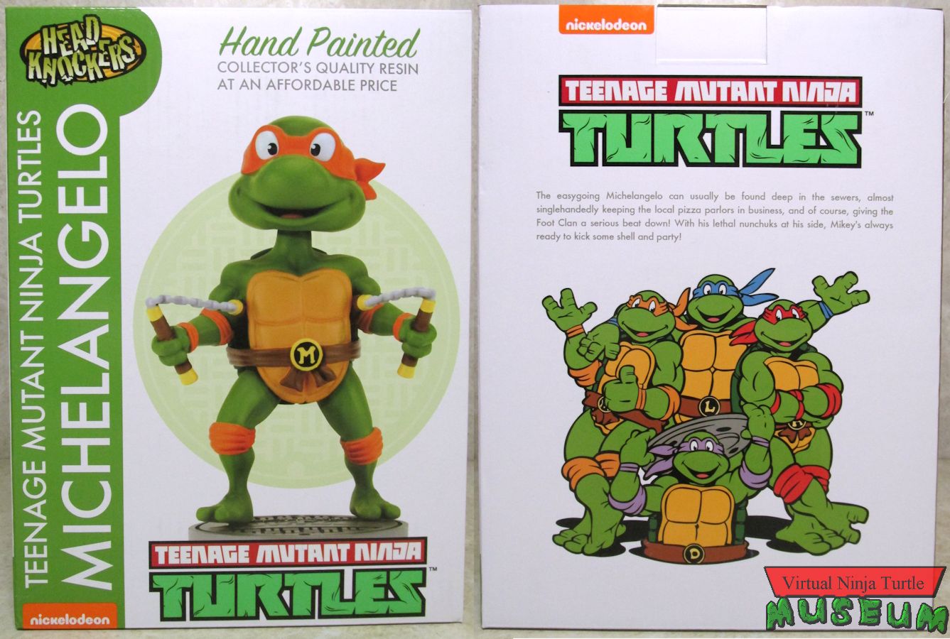 Head Knocker Michelangelo packaging front and back
