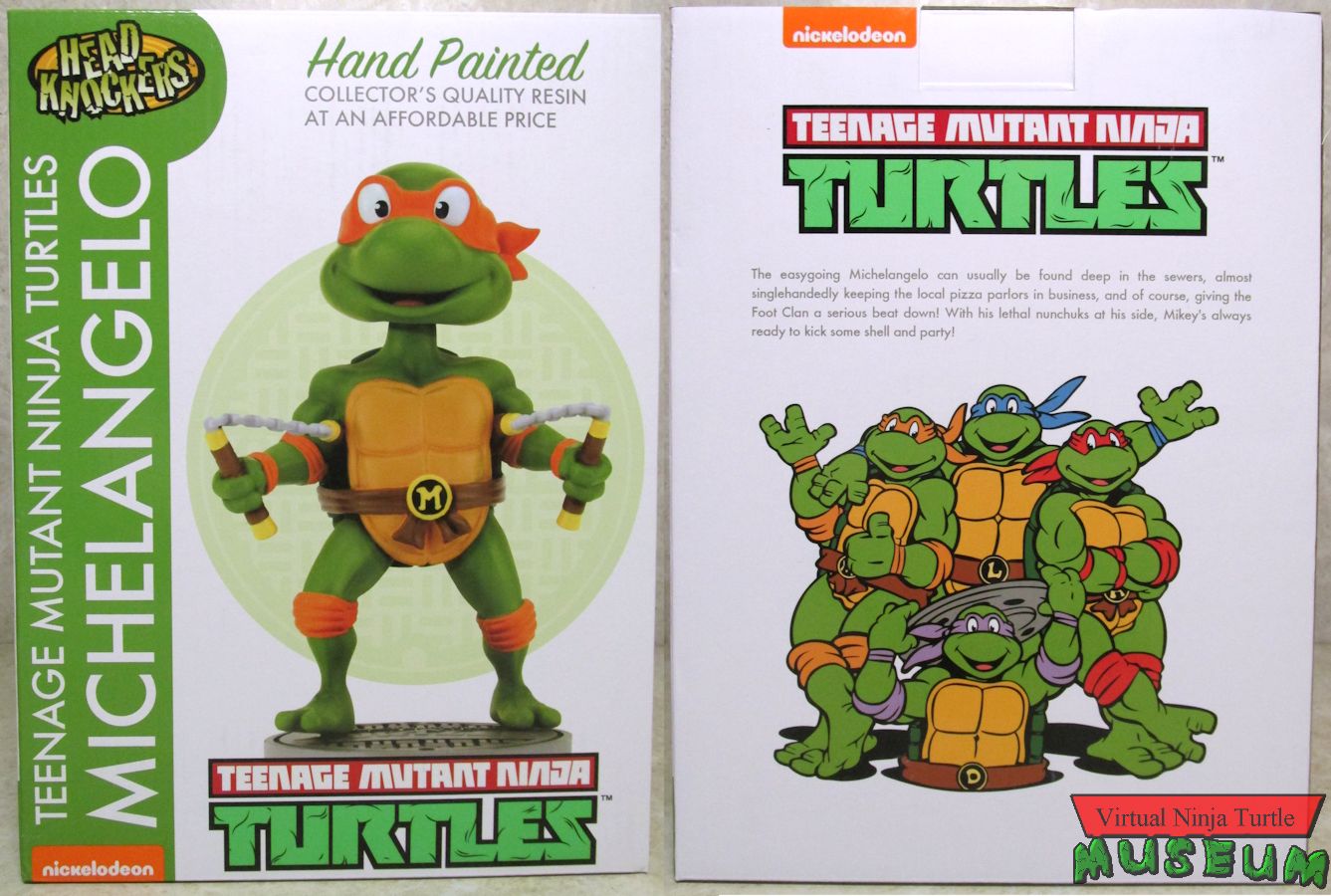 Head Knocker Michelangelo packaging front and back