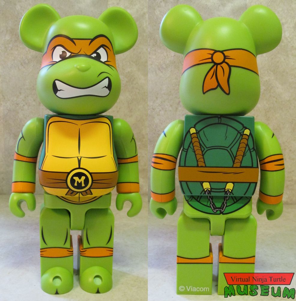 400% Michelangelo front and back
