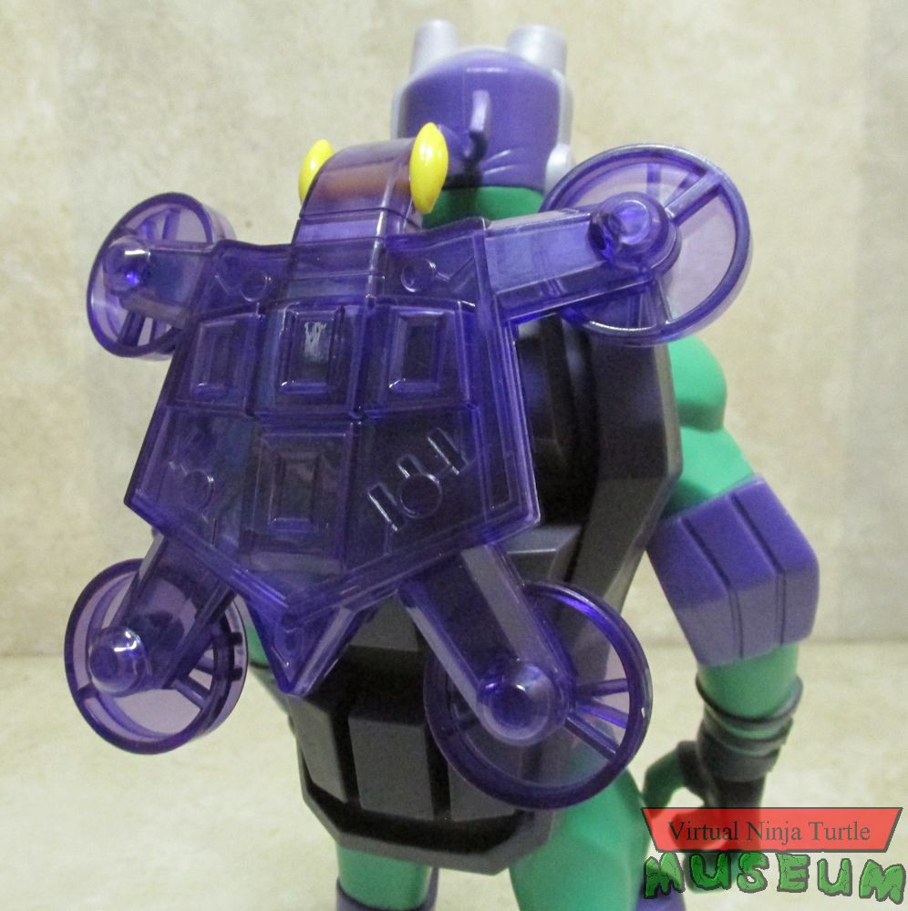 Giant Donatello with drone on his back