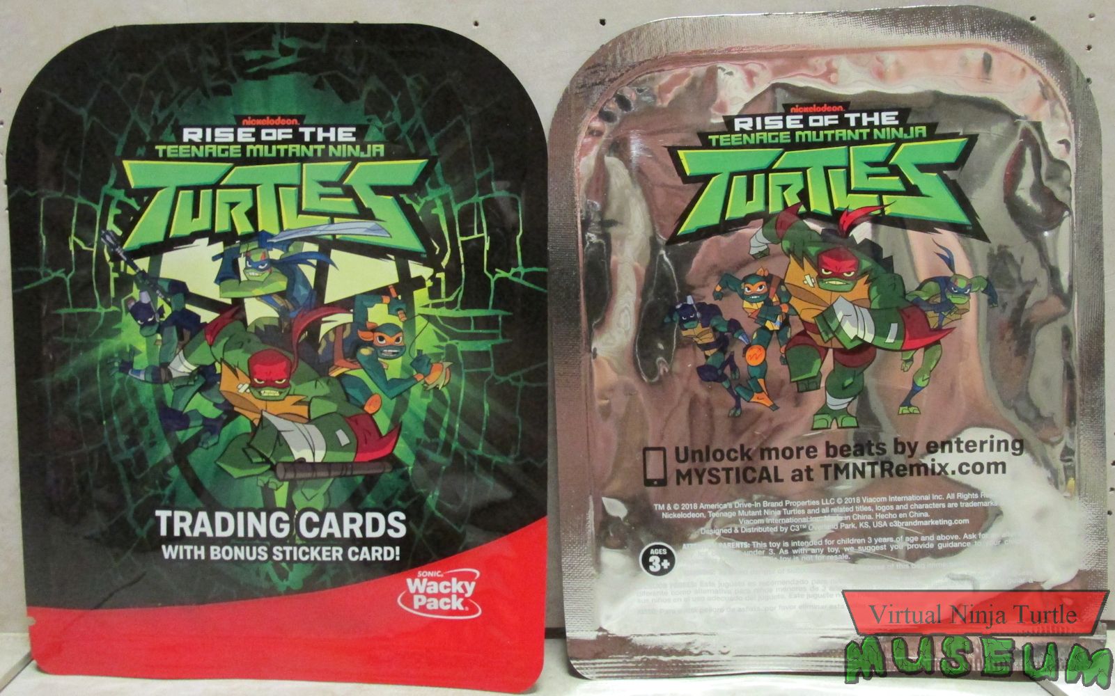 Trading Card Pack front and back
